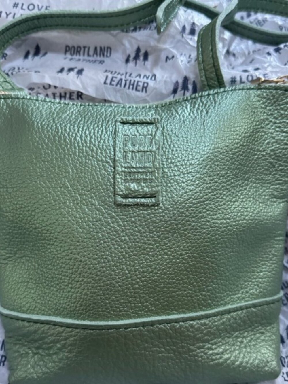 Portland Leather Goods (PLG) Festival Bag in Beetle Metallic Green